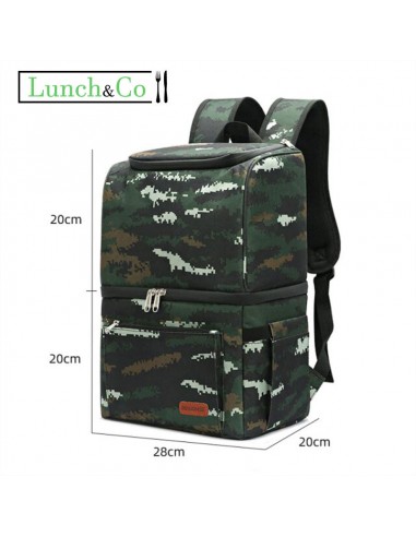 Sac à Dos Isotherme Camouflage Vert Pour