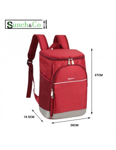 Sac à Dos Isotherme Rouge L pour bénéficier 