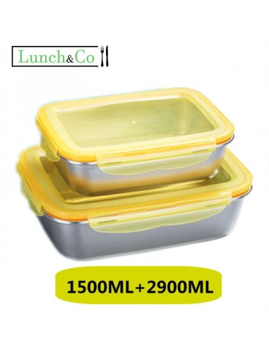 Lunch Box Jaune 1500-2900ml pour bénéficier 