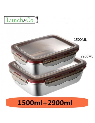 Lunch Box Marron 1500-2900ml Découvrez la collection