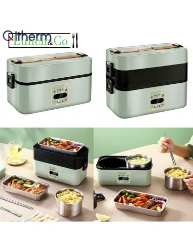 Smart Lunch Box Chauffante Verte 2 Etages Fin de série