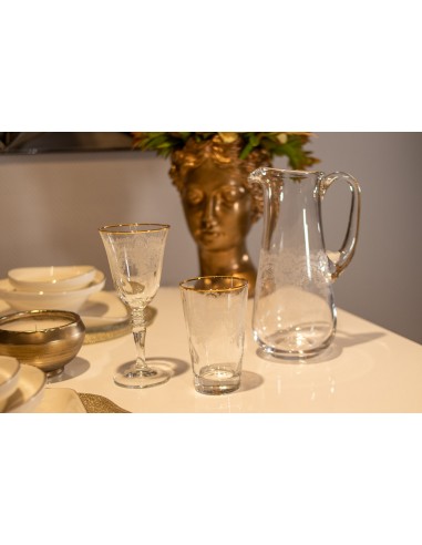 KARACA ELEGANT LACE GOLD Set de verres 25 pièces 12 personnes sur le site 