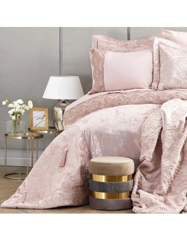 KARACA HOME VALERIA BEST Ensemble de linge de lit complet avec couvre-lit 8 pièces rosegold En savoir plus