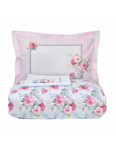 KARACA HOME HALEY Parure de lit  bleu 2 personnes outlet