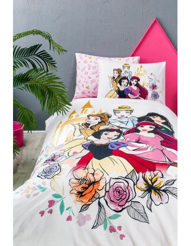 ÖZDILEK PRINCESS ROSE  Disney Parure de lit renforcé enfant 1 personne en ligne