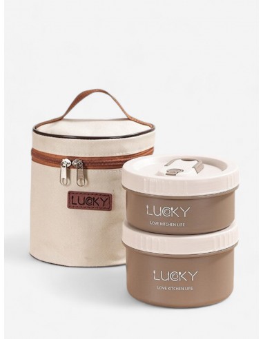 Coffret Lucky Lunch Box Chauffante en acier inoxydable votre restaurant rapide dans 