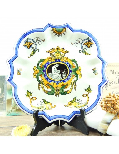 Assiette Gien 1875 de Collection avec 8 bords décor Renaissance 50-70% off 