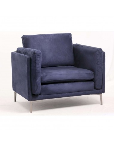 FAUTEUIL BLEU a44 ALYSSA 96X81X65CM offre 