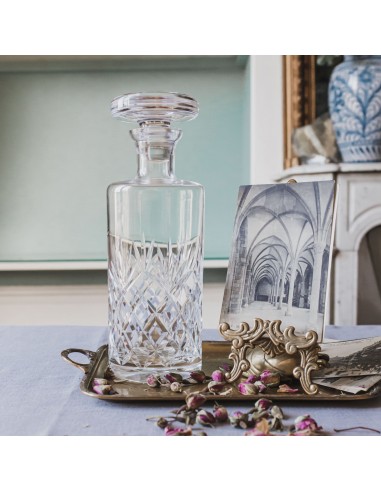 Beveled Crystal Jar with Flat Mushroom Stopper sélection de produits