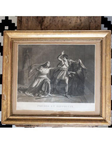 18th Century "Phédre et Hippolyte" Engraving français