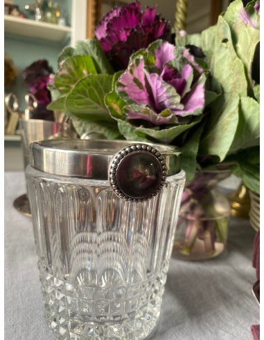 Beveled Crystal and Silver Ice Bucket sur le site 