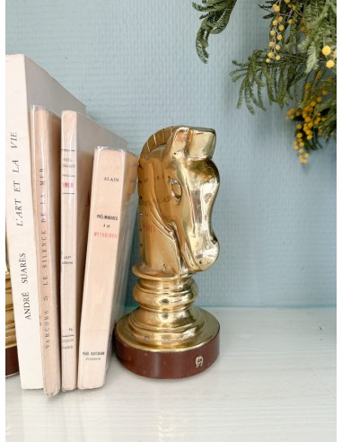 Pair of Knight Bookends soldes