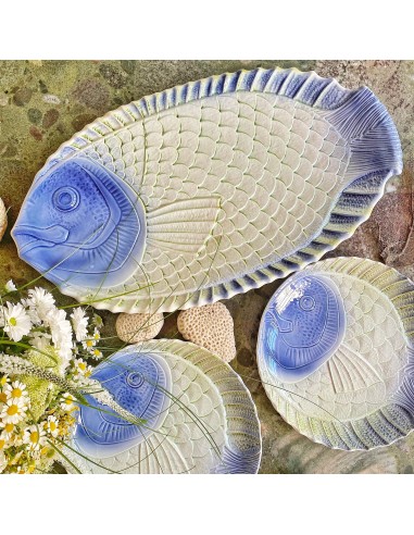 Plat à poisson Sarreguemines des créatures d'habitude