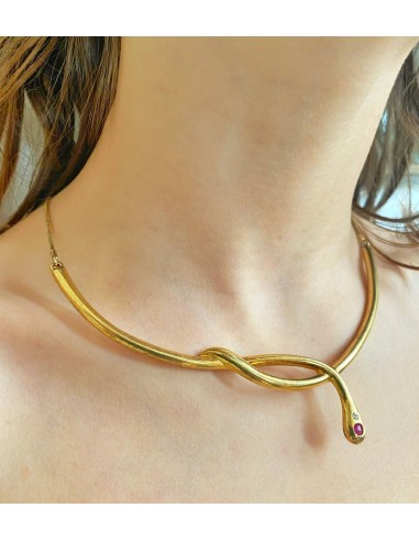 Collier vintage serpent hantent personnes