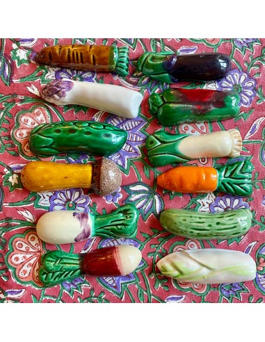 12 porte couteaux légumes céramique vintage pas cheres